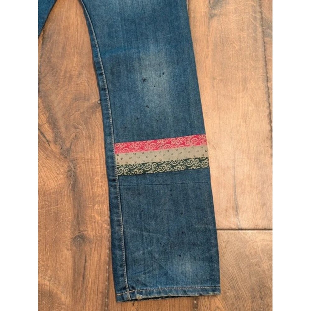Custom Japanese Selvedge Distressed Levi's 505 Jeans Men's 30x31 Made In Japan - Picture 16 of 16